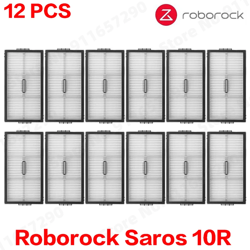 Roborock Saros Vacuum Accessories Kit - Main Brush, Side Brush, HEPA Filter, Mop Cloth, Dust Bag