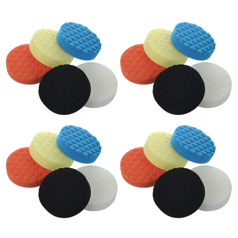 

5Inch (125Mm) Polishing Pad Kit For Car Polisher 20Pcs