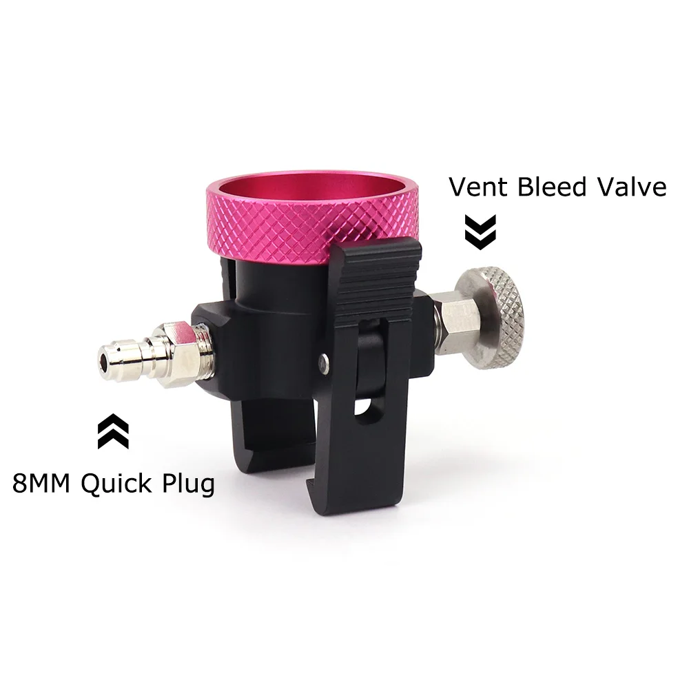 Soda Snel Aansluiten Roze Co2 Cilinder Navulling Adapter Vulstation Met Gauge Fit Sodastream Terra/Duo/Art Co2-cilinder