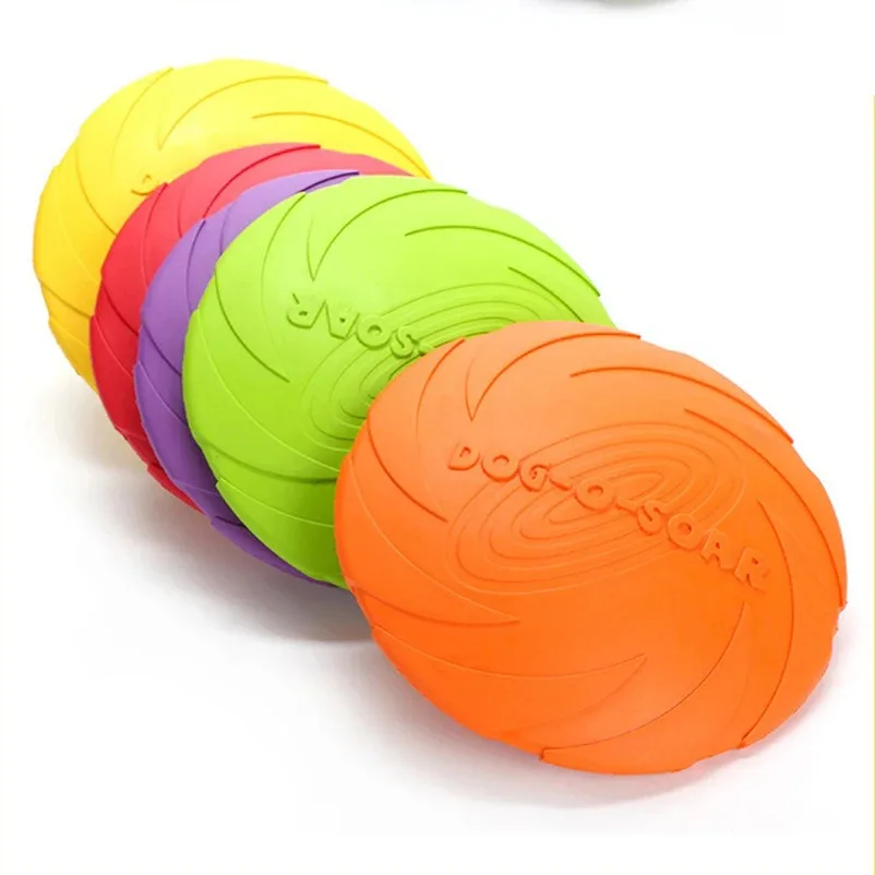 Dog Toy Flying Disc Silicone Material Multifunctional Puppy