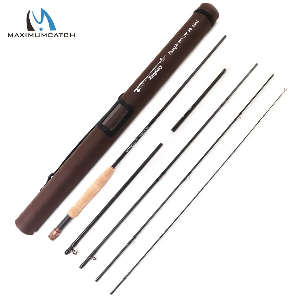 Canne à mouche nymphage technique MAXIMUMCATCH Farglory 9-11ft 3-5WT action medium-fast avec rallonge