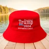 Trump 2024 Bucket Hat Keep America Great Embroidered Bucket Cap Breathable Outdoor Fishing Cap Fisherman Hat for Men Women 3