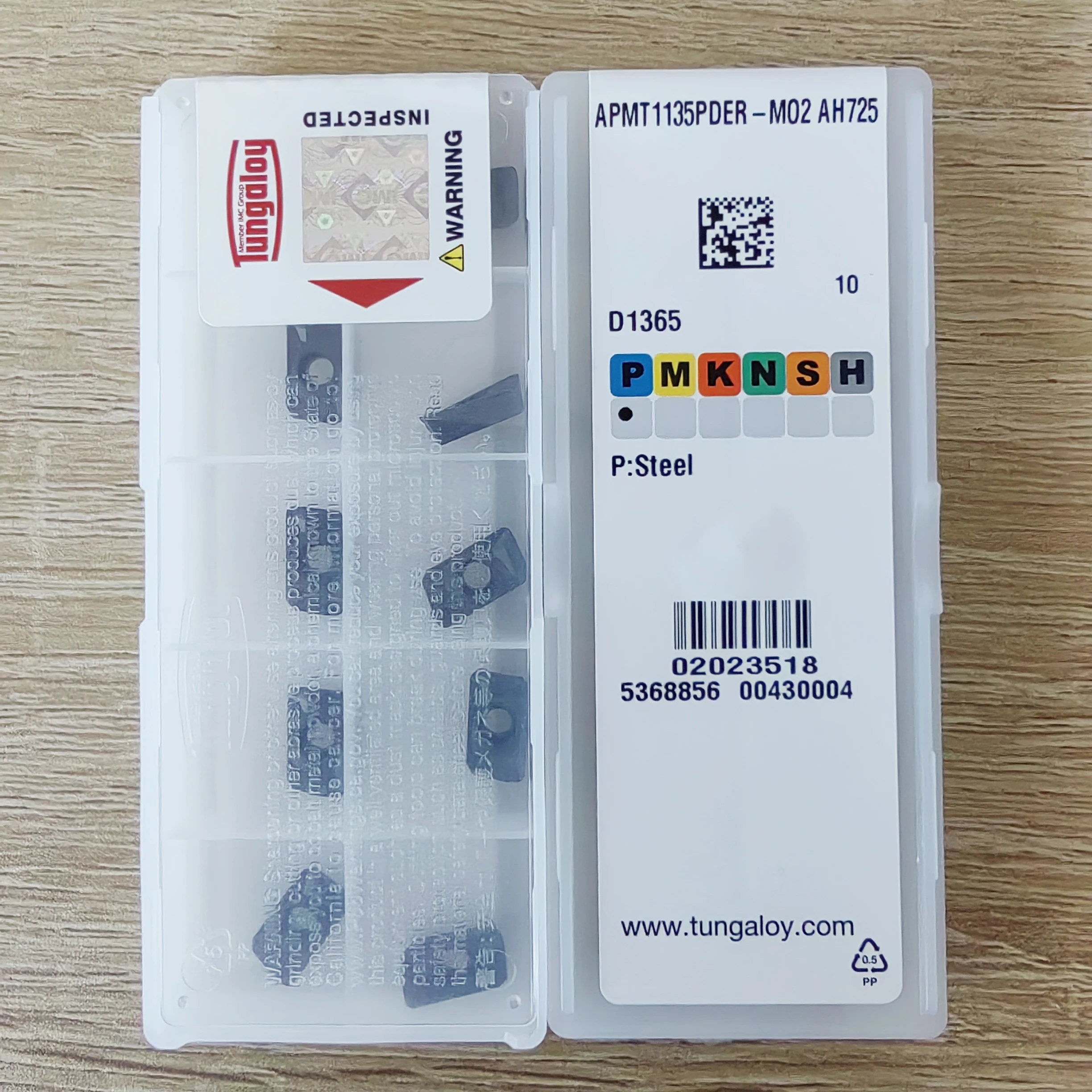 10 Stück Tungaloy XPMT 06X308R-DS AH725 – Wendes Produktbild-Vorschau 2