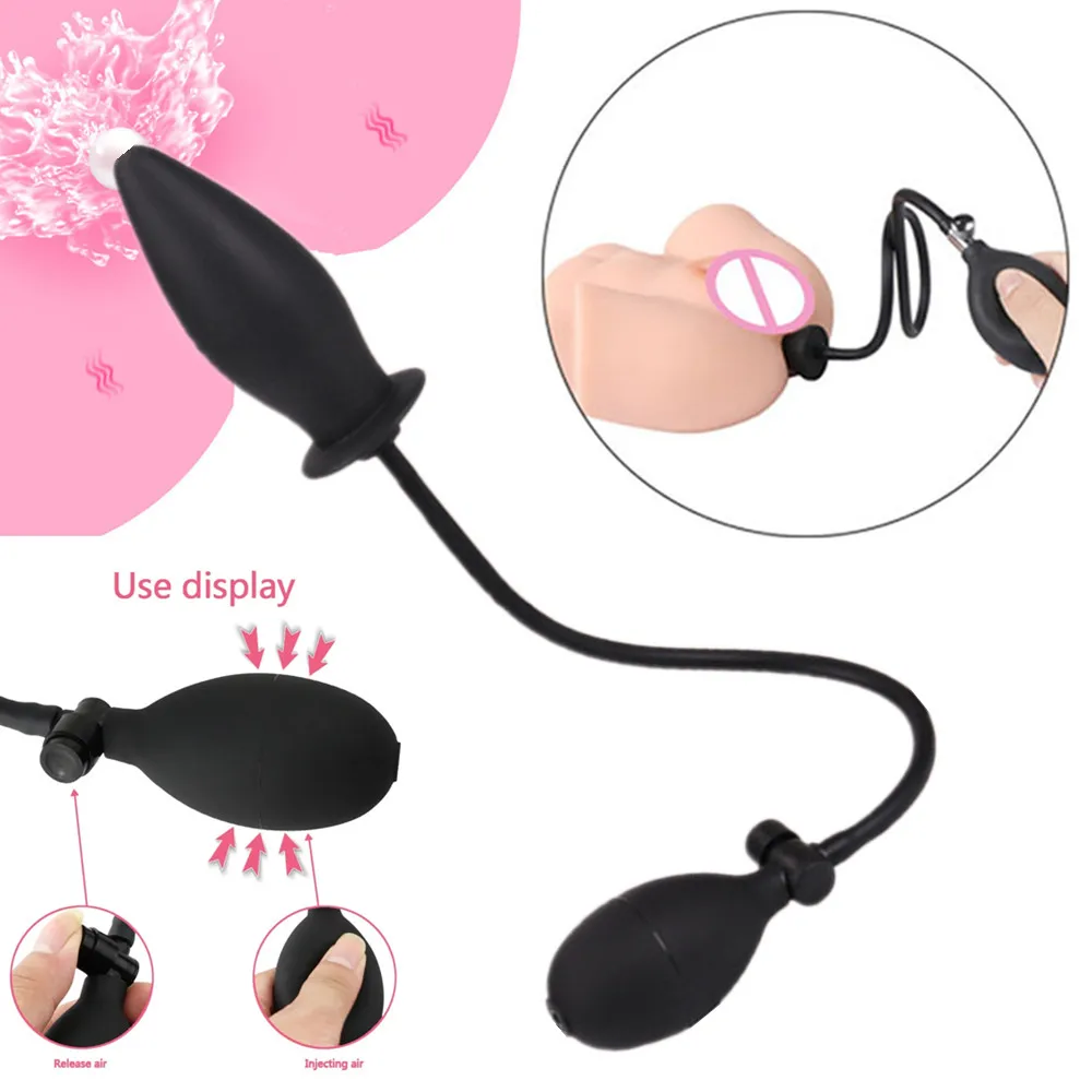 Vagina speculum anal dilator sex toy Soft Inflatable Anal Dildo Buttplug Vagina Extender Anus Expansion Prostate Massager Ass Dilator Pussy Speculum Anal Sex Toys 18