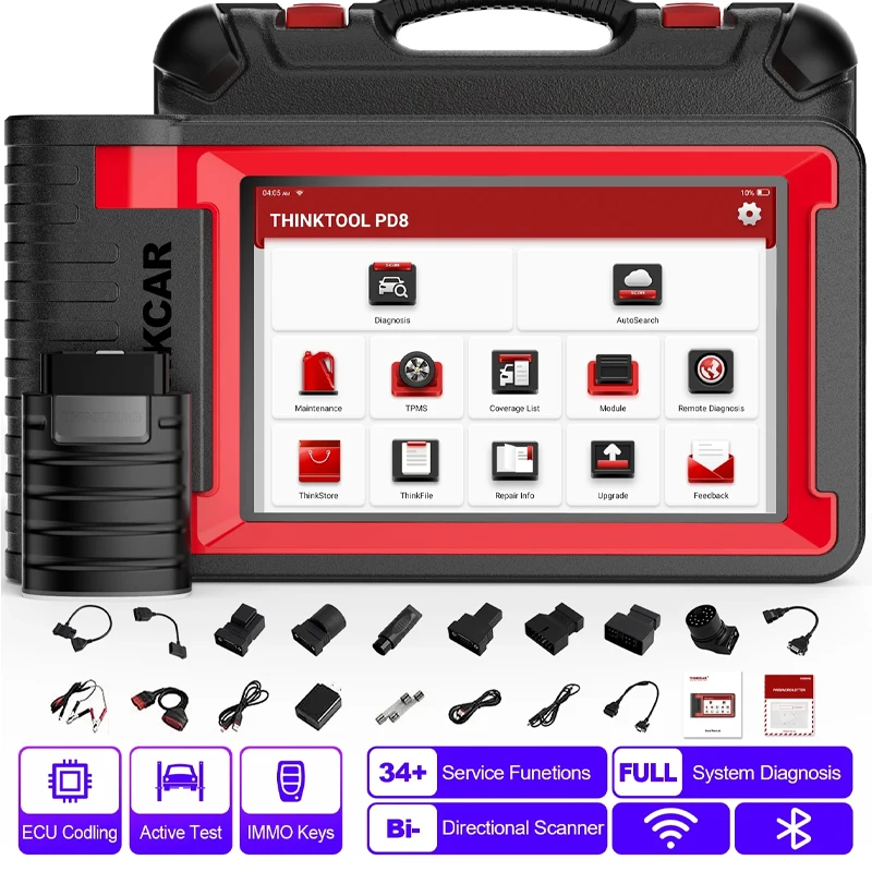 

THINKCAR thinktool PD8 obd2 Auto Professional diagnostic tools car scanner Full System 34 Reset Service ECU Coding Active Test