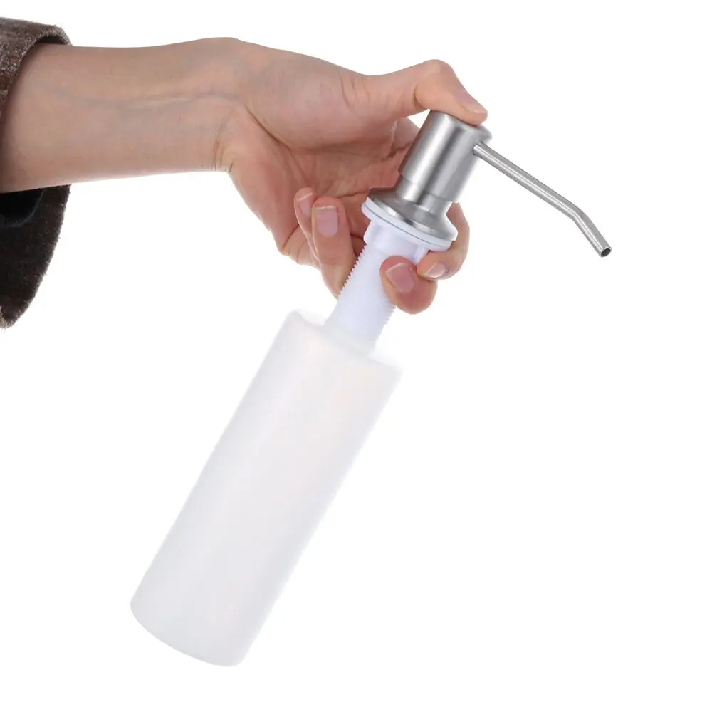 Muiltcolor Sink Soap Dispenser Household Stainless Steel Lotion Storage Bottle Liquid Hand Wash Bathroom Tools Kitchen Supplies