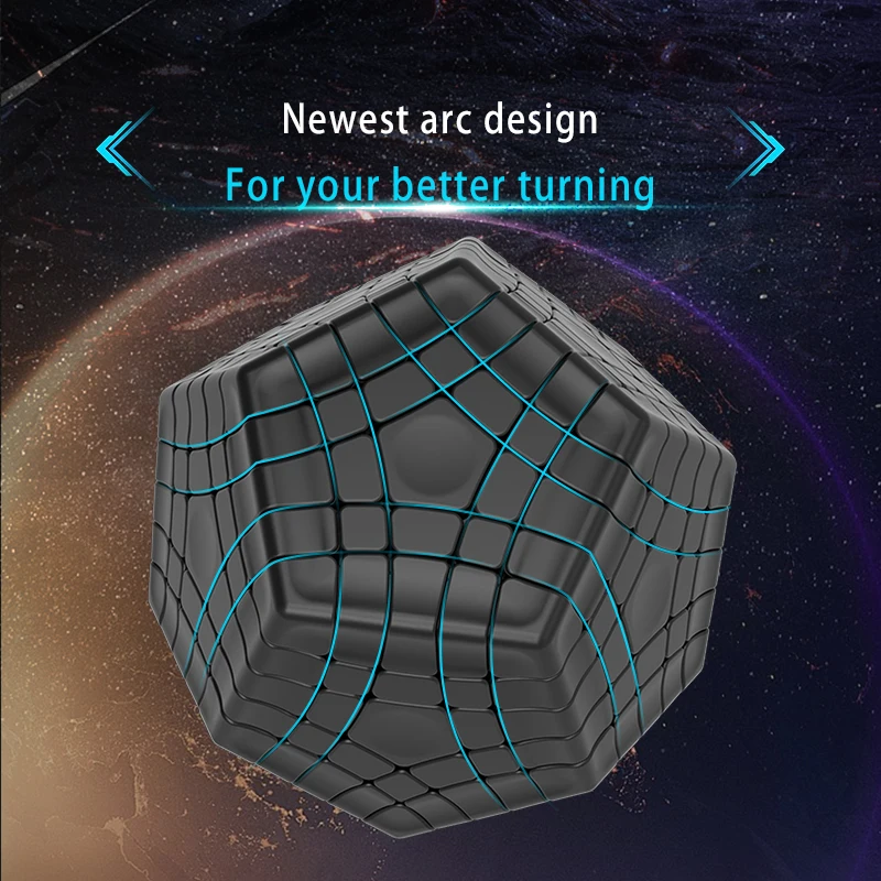 Diansheng Megaminx 5M Magnetic Gigaminx Magic Cube Stickerless 5x5 Dodecahedron Profession Speed Puzzle Toys 5