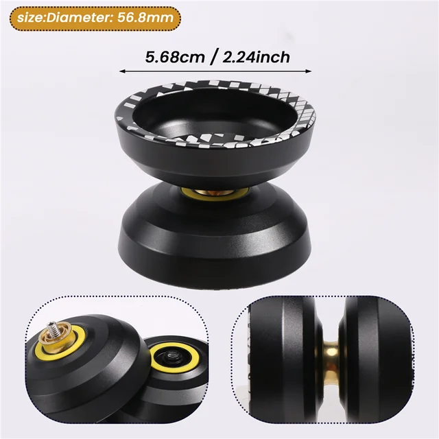 -AA04 Unresponsive LIGHT CHASER X3 Competitive Yo-Yo,Alloy Yoyo For Beginners,And Practise Tricks With Glove And Strings 6