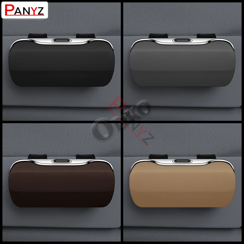 Neues Modell Aufbewahrungsbox für Autobrillen mit Kohlefasermuster, Innenzubehör, Sonnenbrillenetui, ABS-Material, Sonnenbrillenhalter. – Detail 3