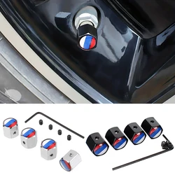 4PCS Russia Flag Car Wheel Air Cover Dust Proof Car Air Valve Stem Caps for Ford Volkswagen Skoda Audi BMW Fiat KIA Accessories