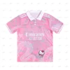 Hello Kitty Dragon Pattern Football Jersey Short Sleeve Casual Outdoor Women's Oversized Men's Polo T-shirt 1