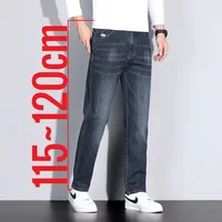 Big Tall Clothes Men's Jeans Extral Long Leg Length Straight Denim Pant Male Lengthened Trouser Slim Thin 190cm 200 Cm 120cm 110 1