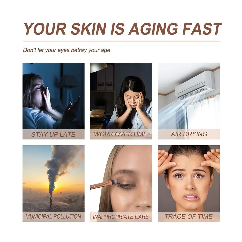 Instant Anti Wrinkle Aging Effect Remove Facial Wrinkles Fine Lines Around Eyes Crow's Feet Neck Wrinkl Serum 20ML