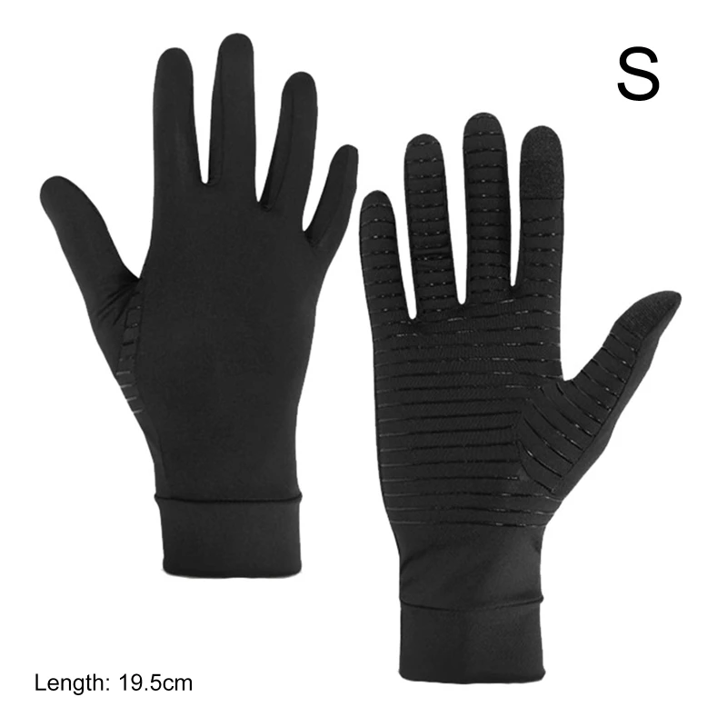 831C Women Men Gloves Copper Fiber Spandex Touch Screen Tips Gloves for Running Sports Winter Warm Football Hiking Driving 5