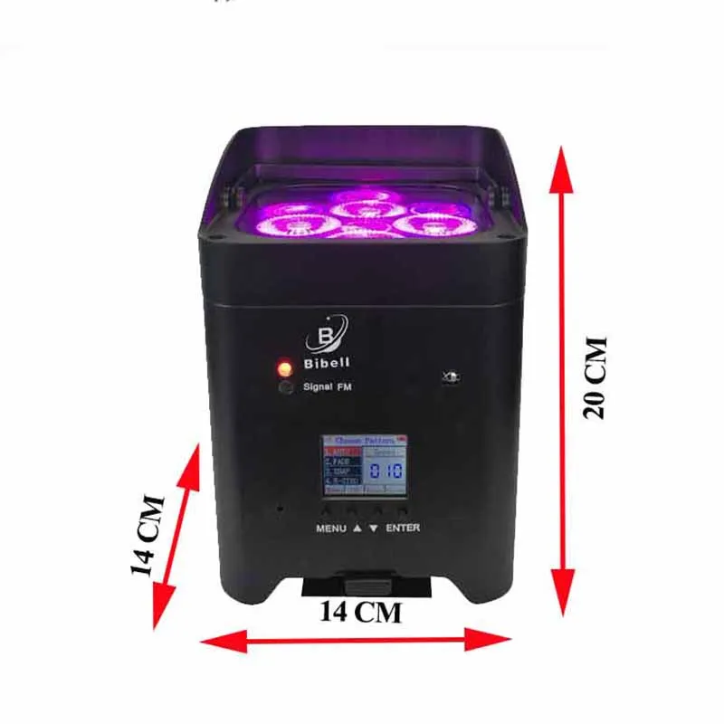 No Tax Flight case 8pcs 6x18W Wireless Battery Powered Par Light RGBWAUV 6IN1 Remote Wifi Portable LED Stage Effect Light bag 5