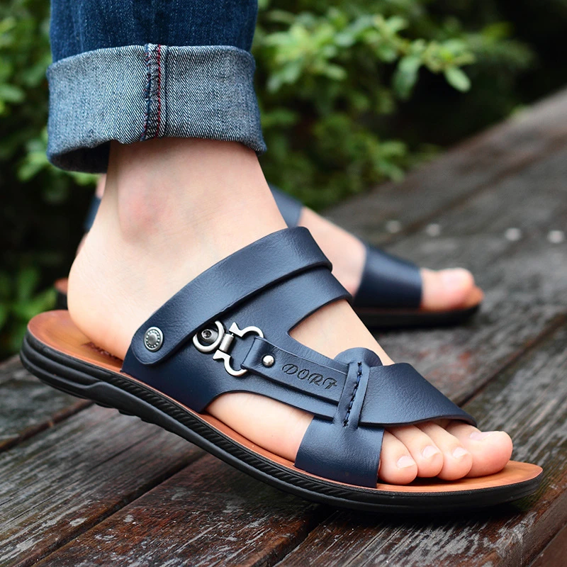 Leather Summer Shoes Men Sandals | Polished Men Sandals - Men's Sandals Aliexpress