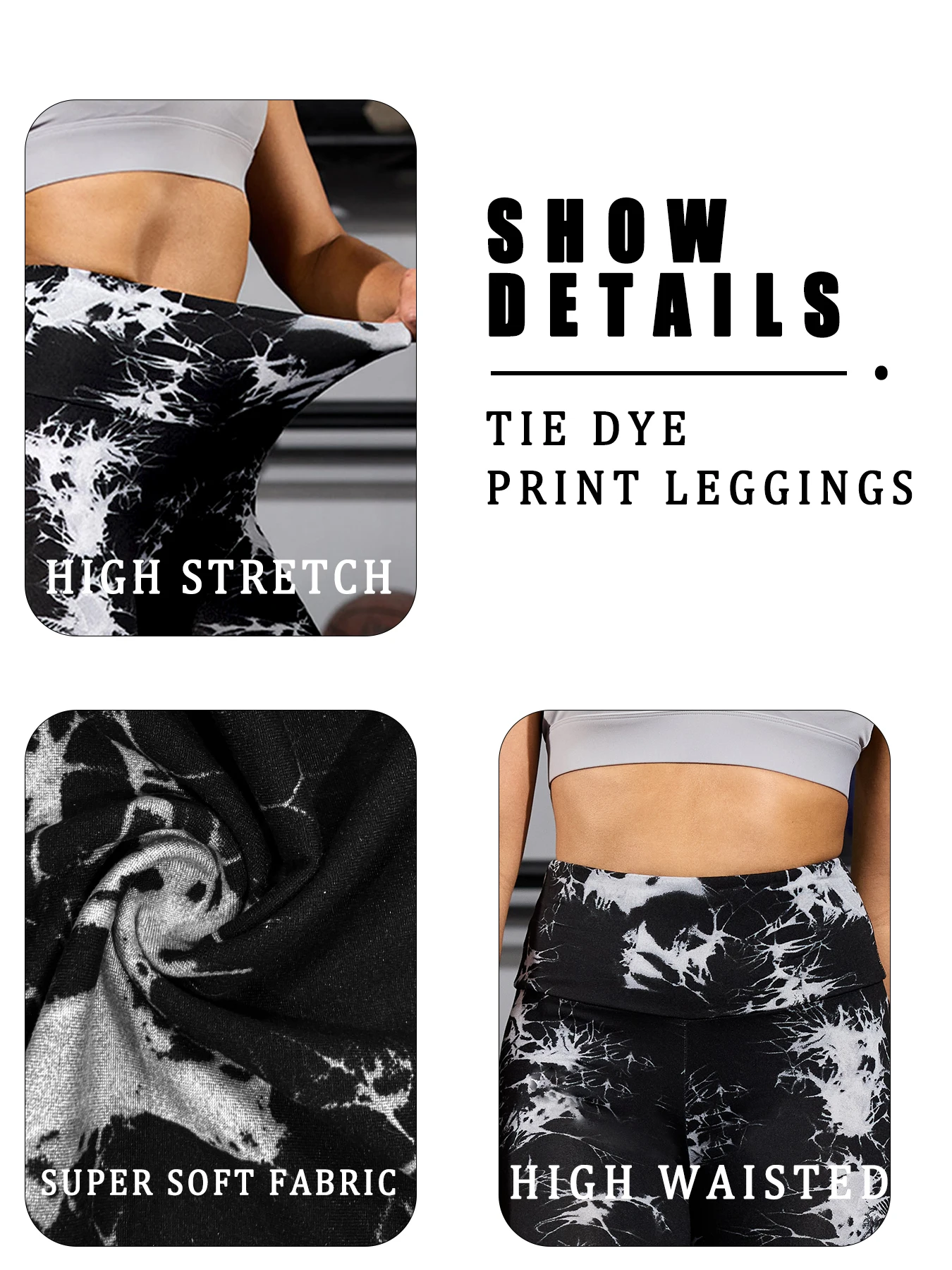 Women's Super Soft High Waisted Tie Dye Print Capri Pants for Cozy Home & Casual Outfit