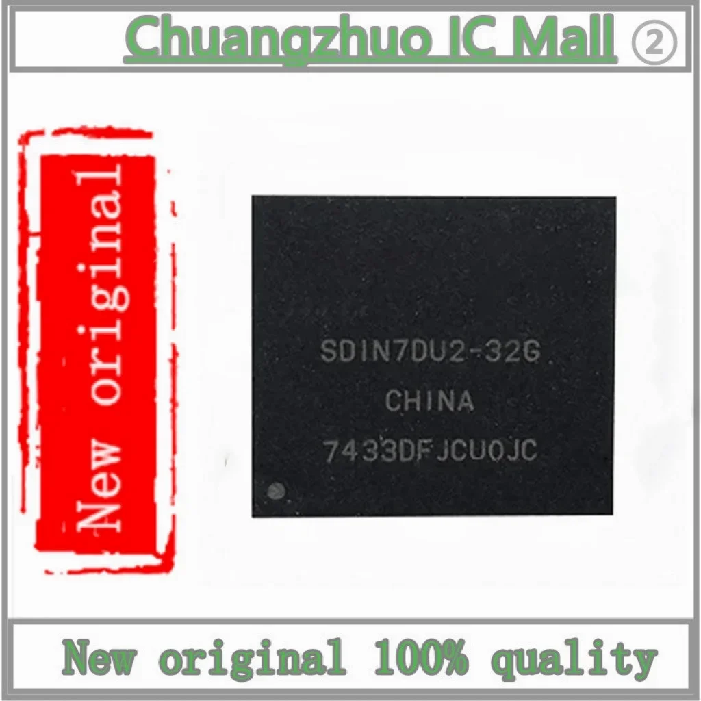 

1 шт./лот SDIN7DU2 SDIN7DU2-32G EMMC 32 ГБ чип для хранения FBGA153 IC чип новый оригинальный