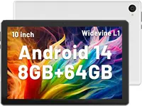URAO C11 Tablet 10.1 Inch Android 14 Phablet 8GB RAM 64GB ROM (1TB TF) Widevine L1 HD Octa-Core 2.0 GHz WiFi 6 Bluetooth 5.0