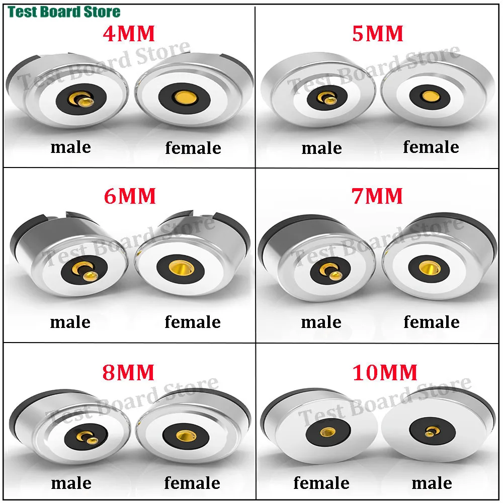 Circualr Shape Magnetic Pogo Pin Connector 4MM 5MM 6MM 7MM 8MM 10MM ...