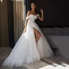 SoDigne Luxury Boho Wedding Gown 2023 Off The Shoulder Lace Wedding Dresses Women Side Split Bride Dress Princess robe de mariée 1