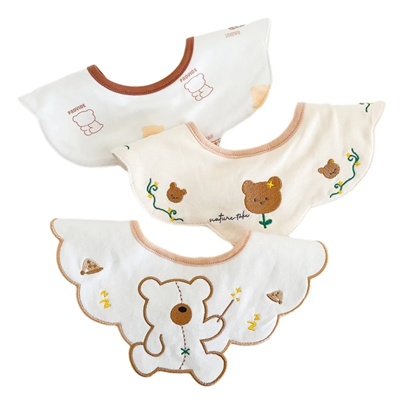 

3 шт., детские нагрудники для кормления, нагрудник для новорожденных, слюнявчик, полотенце, фартук для слюнотечения