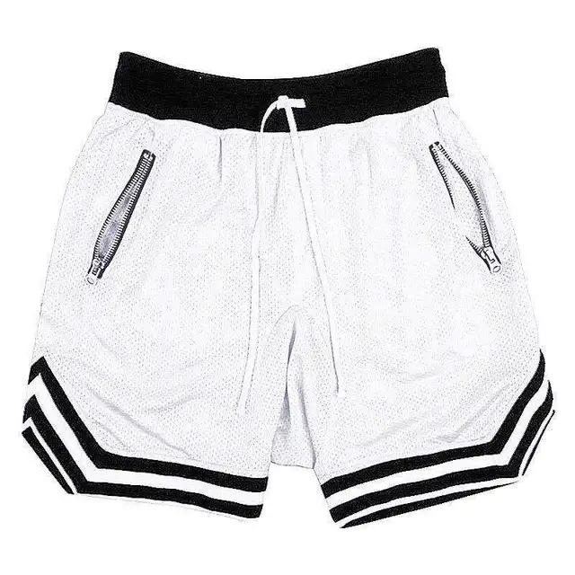 2020 Men's Casual Shorts Summer New Running Fitness Fast-drying Trend Short Pants Loose Basketball Training Pants White