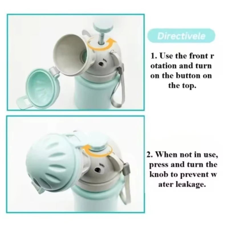 Portable Baby Travel Potty Hygienic Leak Proof Urinal Emergency Toilet for Car Toddler Pee Training Cup Bottle for Kids Boy Girl