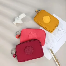 Women Nylon Money Coin Bag Purse Colored Single Zipper Coin Bags Squares Casual Small Girl Waterproof ID Credit Card Organizer