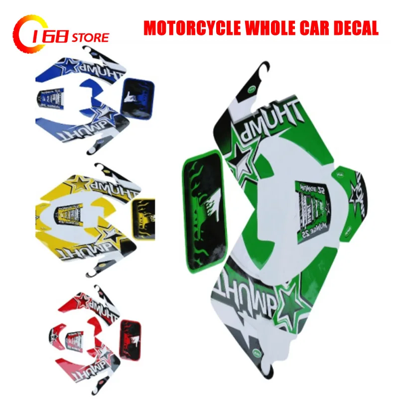 Motorcycle-Racing-Kohis-Sticker-Crf50-Paster-Red-Blue-Yellow-Green ...