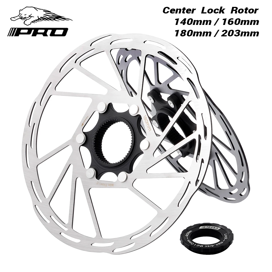 IIIPRO Bicycle Center Lock Disc Brake Rotor 140mm/160mm/180mm/203mm ...