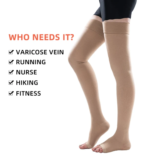 23-32mmHg Elastic Nursing Compression Stocking Unisex Medical Class 2 Pressure Stockings Sleep Feet Varicose Vein Sock 4