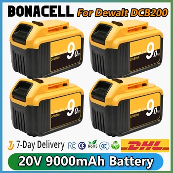 For Dewalt DCB200 Battery 9000mAh 20V For DCB609 DCB547-XJ DCB205 DCB200 DCB182 DCB609-2 20V MAX Lithium Ion Battery For Dewalt
