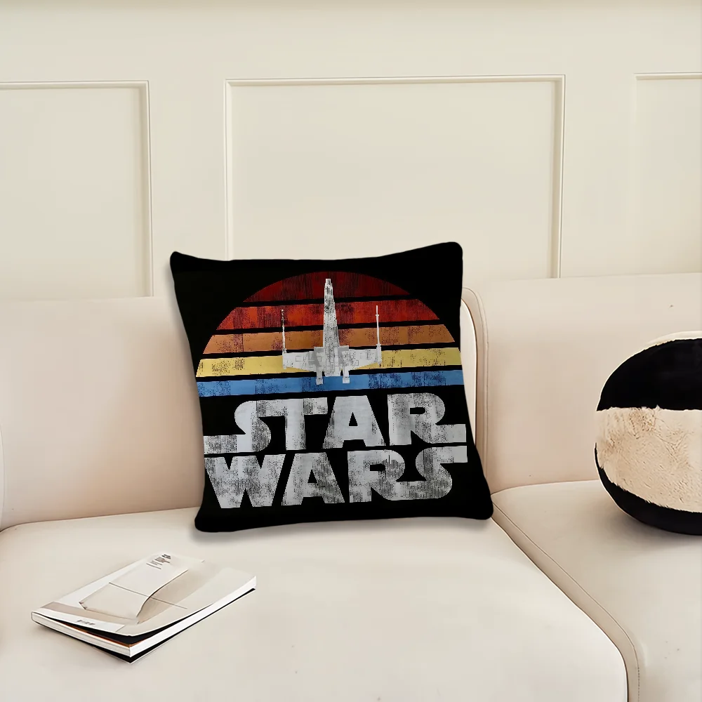Film S-Star W-Wars Logo Kissenbezug Kissenhülle Dekoration Zimmer Zuhause Sofa Wohnzimmer Büro Auto Nordische Schlichtheit – Detail 16