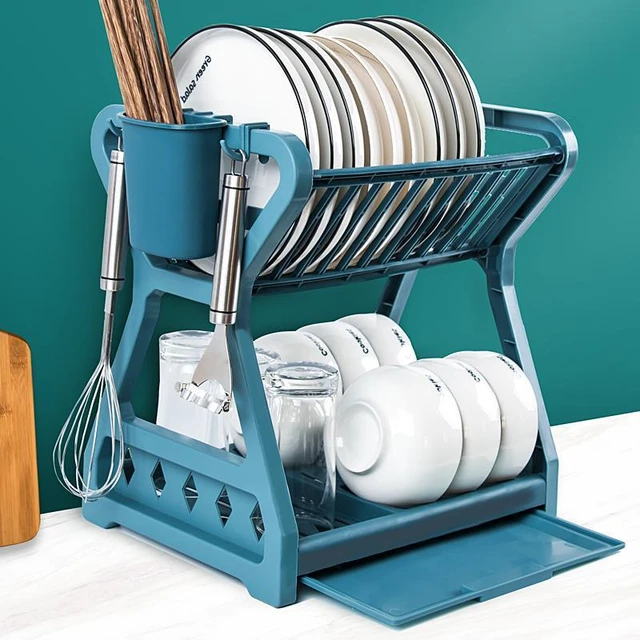 Organizers Dish Rack, Extendable Dish Drainer, Modern Dish Drying Rack 2 in  1 Design. Stainless Steel Dish Racks Pots Organizer - AliExpress