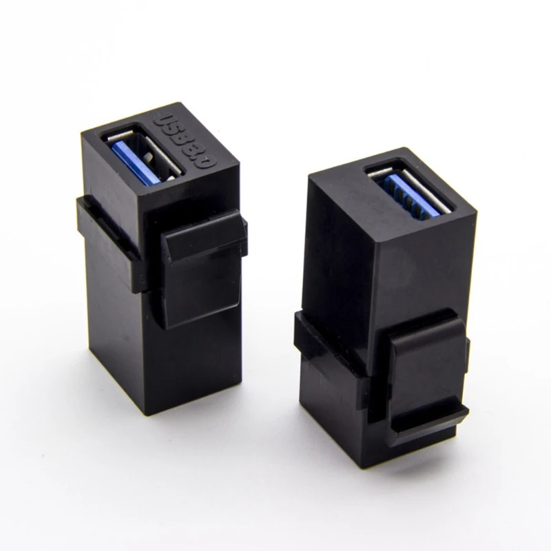 USB 키스톤 잭 2팩 USB-USB 어댑터 암-암 삽입
