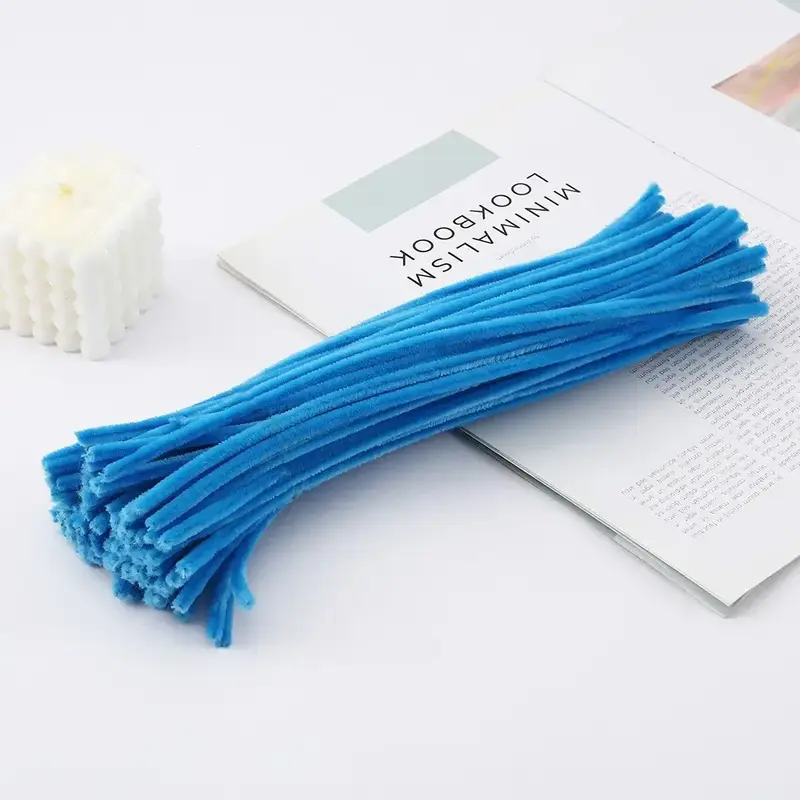 100/50Pcs Chenille Stems Bulk 22 Colors Chenille Pipe Cleaner Stems Kids Art and Crafts Projects and Decorations(6 mm x 12 inch) - Image 9