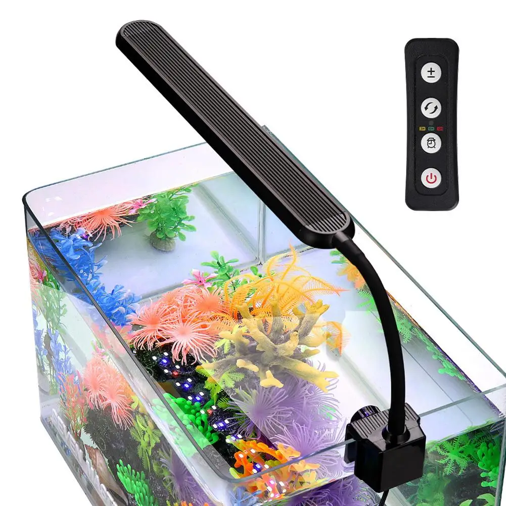 

NEW Led Clip Light 3 Modes 3h/6h/12h Timing Adjustable Brightness Landscaping Light For Aquarium Fish Tanks