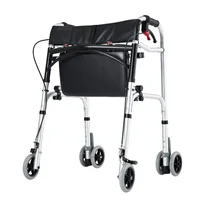 Elderly Stroller, Duo'gon Assisted Training Walker, Four-wheeled Push Walker, Can Be Seated and Pushed Folding Models 2