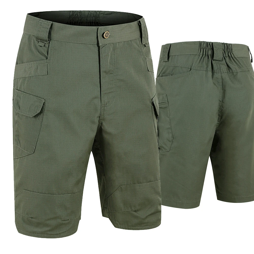 Mens Cargo Shorts Summer Tactical Bermudas Outdoor Work Multi Pocket