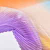 Cross border supply of personalized fashion gradient printed pleated 70 square scarves for spring and summer 5