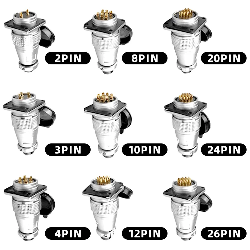 PLS28 Connector การบินชายหญิง Butt Joint Connector P28-2/3/4/5/7/8/10/12/16/17/20/24/26 Pin 28 มม.ปลั๊ก SOCKET 1