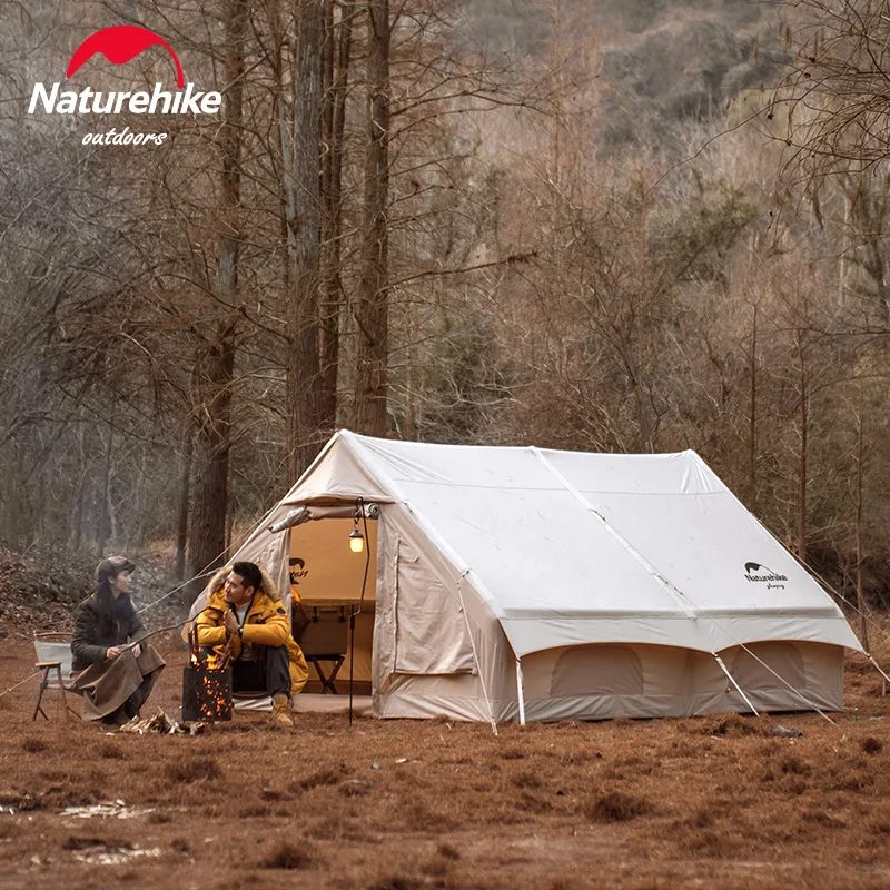 Naturehike Air 12.0 Inflatable Tent Camping Shelter 4-5 People Outdoor Large Space Wall House Glamping Travel Tent Waterproof 3