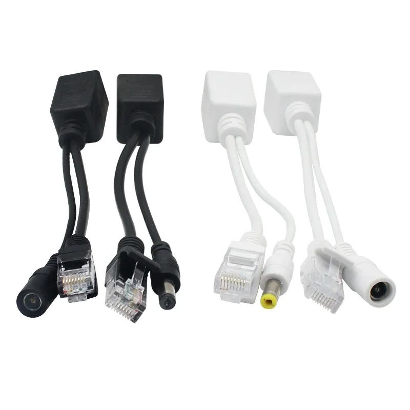 POE Vezeték Szenvedő alak áram Széltében Ethernet Adapter Vezeték POE splitter RJ45 injector áram Ajánlattétel Modul 12-48v számára Ip camea