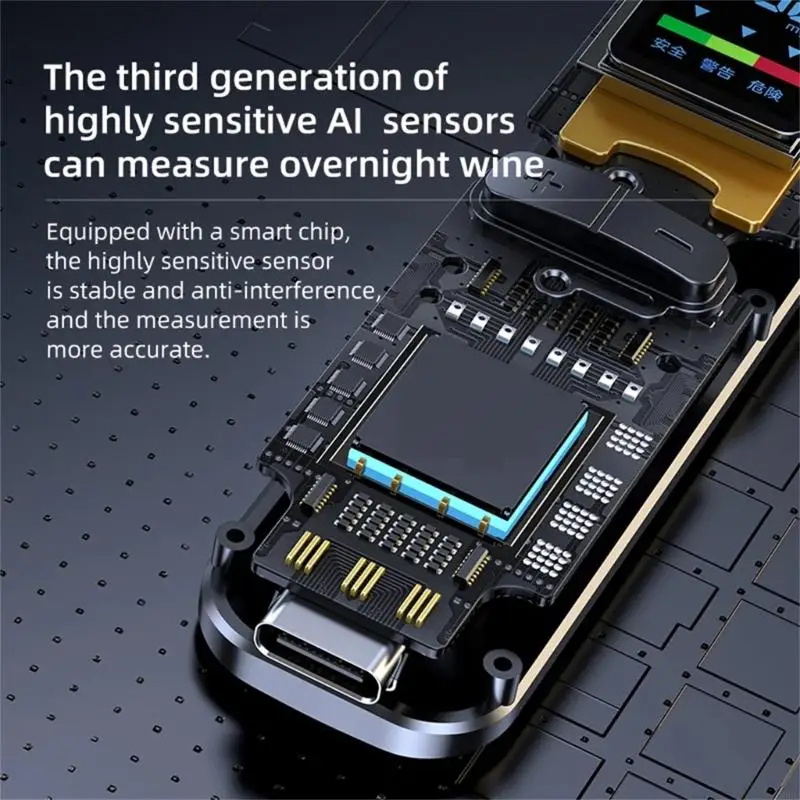 Breathalyzer with Voice Alarm Digital Display Alcohols Tester Accurate Alcohols Detector Accurate