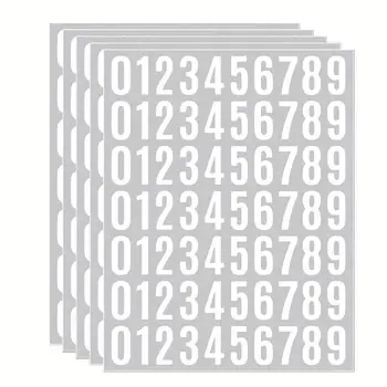 5 fogli di adesivi numerici autoadesivi impermeabili da 1 pollice, etichette digitali in vinile per numeri di cassetta postale, porta, ufficio, scuola, uso domestico