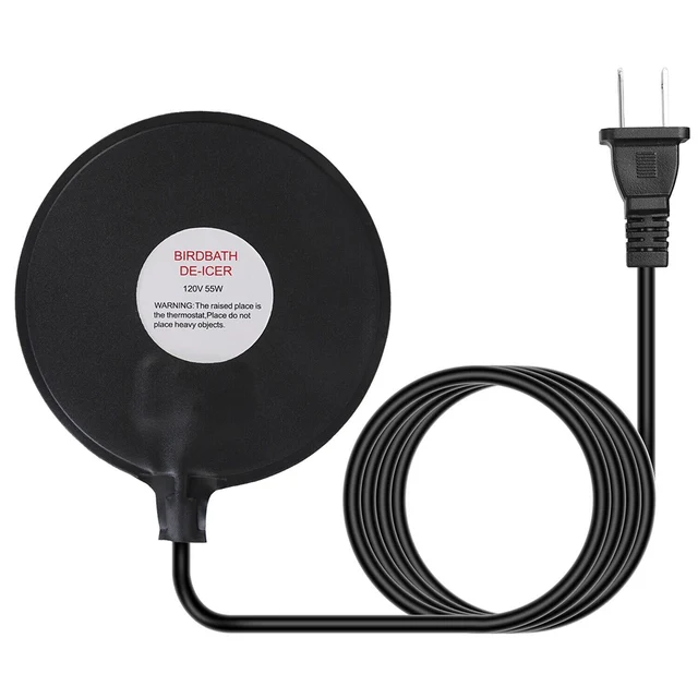 Prevent Birdbath Water from Freezing with High Density Heating Wires Birdbath Deicer for Birds’ Winter Comfort