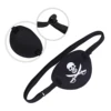 1pc Pirate Single Eye Mask Pirate Skull Crossbone Eye Cover Children Kids Eye Patch EVA Eye Mask For Lazy Eye (Black) 2