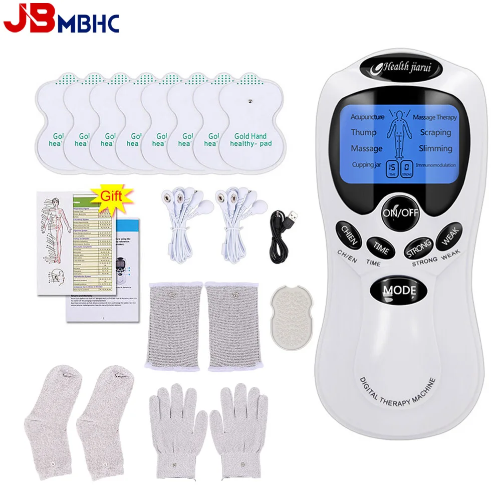 

Electric Tens Unit Machine Pulse Massager Muscle Stimulator Therapy Pain Relief Digital Massage Electric Meridian Body Massage