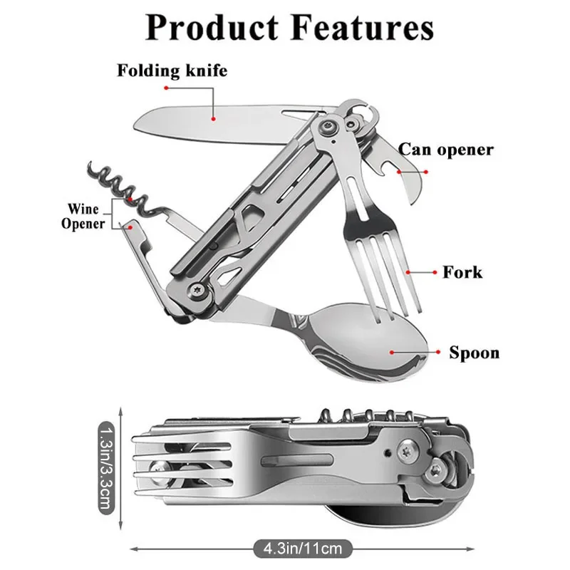Portable Folding Cutlery Set 4